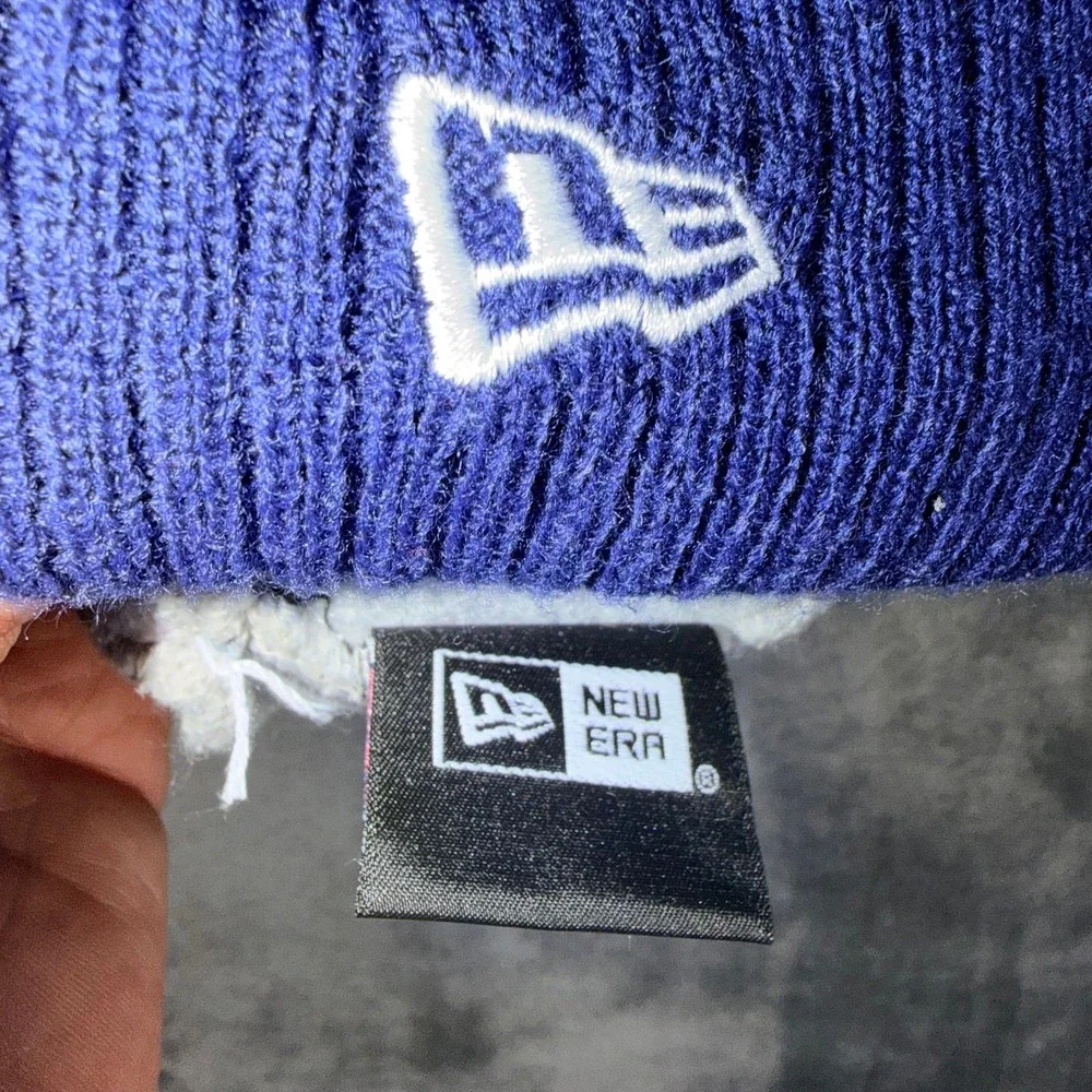 LA Dodgers New Era Beanie‎ Knit Hat Authentic On-Field MLB Cuffed Winter Blue